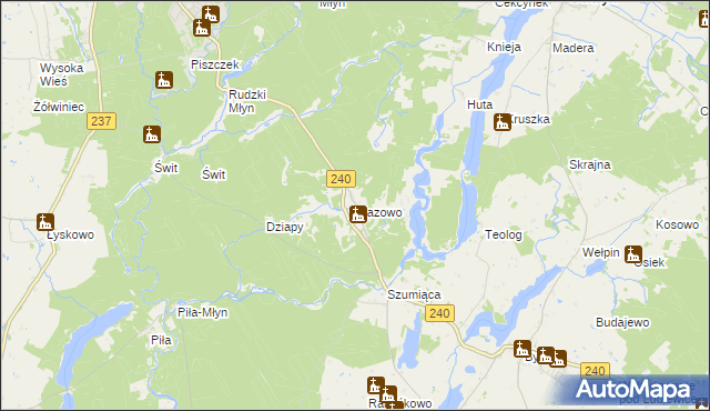 mapa Płazowo, Płazowo na mapie Targeo