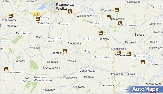 mapa Plechów, Plechów na mapie Targeo