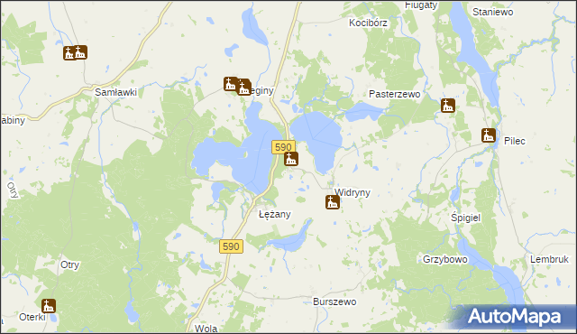 mapa Plenowo, Plenowo na mapie Targeo