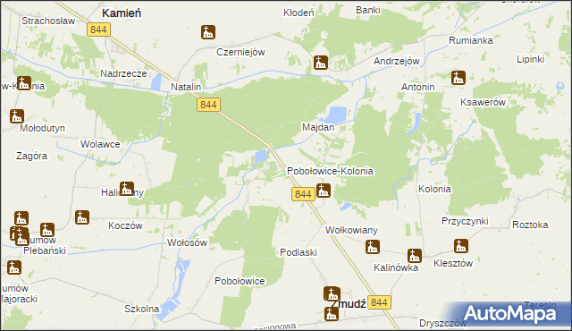 mapa Pobołowice-Kolonia, Pobołowice-Kolonia na mapie Targeo