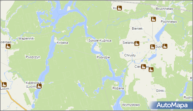 mapa Pobrdzie, Pobrdzie na mapie Targeo