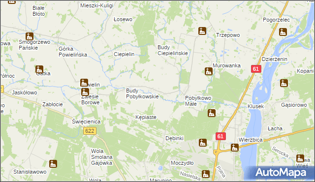 mapa Pobyłkowo Duże, Pobyłkowo Duże na mapie Targeo