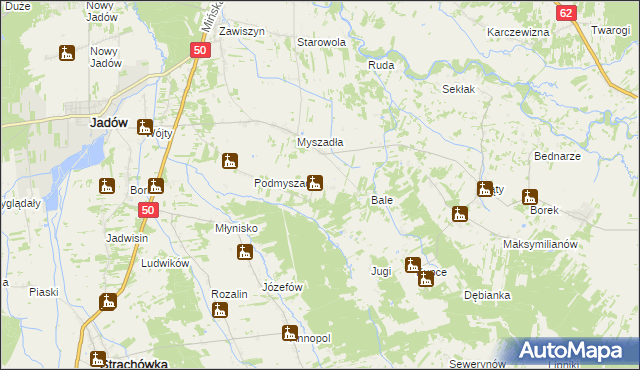 mapa Podbale, Podbale na mapie Targeo