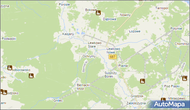 mapa Podlewkowie, Podlewkowie na mapie Targeo