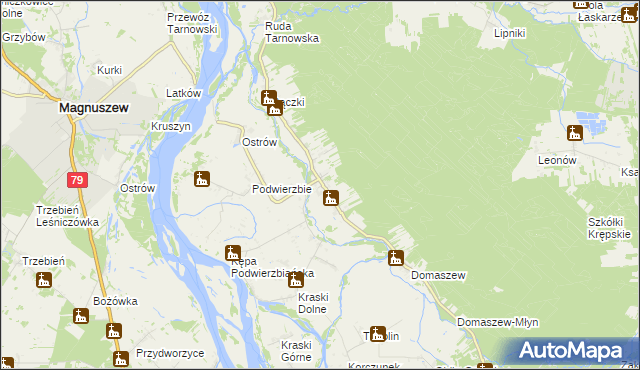 mapa Podłęż, Podłęż na mapie Targeo