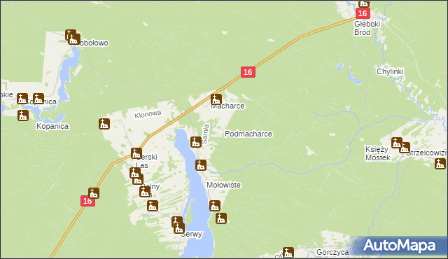 mapa Podmacharce, Podmacharce na mapie Targeo