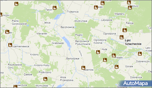 mapa Podstole, Podstole na mapie Targeo