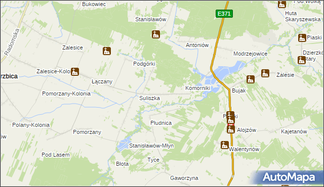 mapa Podsuliszka, Podsuliszka na mapie Targeo