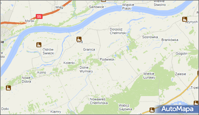 mapa Podwiesk, Podwiesk na mapie Targeo