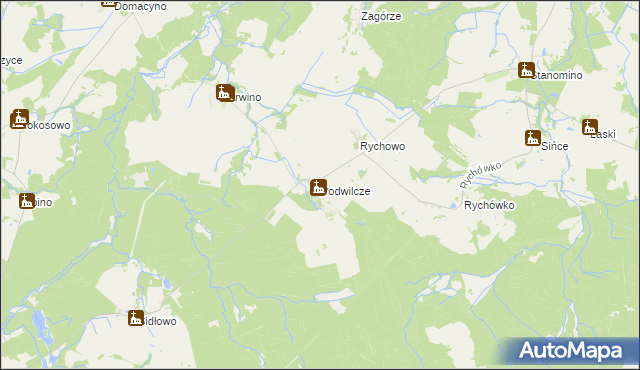 mapa Podwilcze, Podwilcze na mapie Targeo