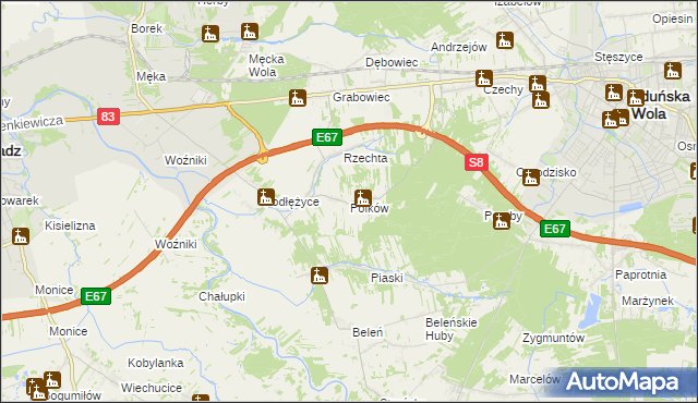 mapa Polków, Polków na mapie Targeo