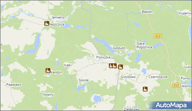 mapa Polniczka, Polniczka na mapie Targeo