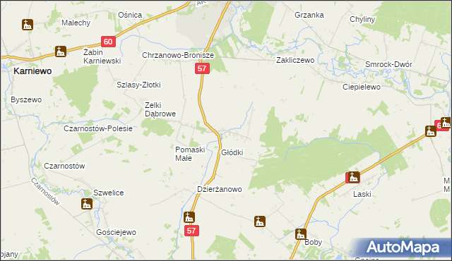 mapa Pomaski Wielkie, Pomaski Wielkie na mapie Targeo