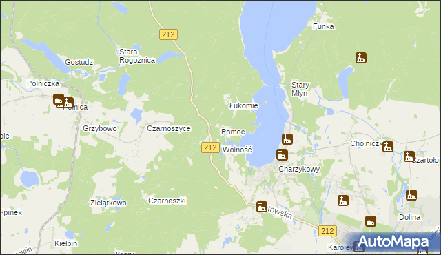 mapa Pomoc, Pomoc na mapie Targeo