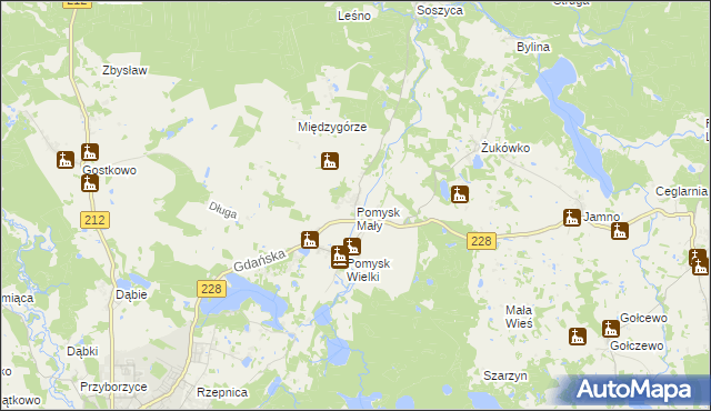 mapa Pomysk Mały, Pomysk Mały na mapie Targeo