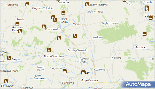 mapa Porzowo, Porzowo na mapie Targeo