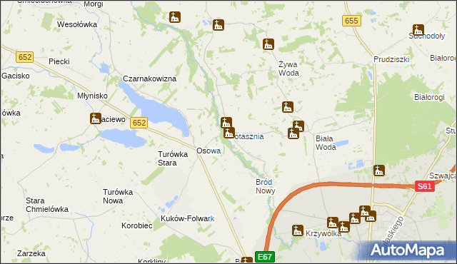 mapa Potasznia gmina Suwałki, Potasznia gmina Suwałki na mapie Targeo