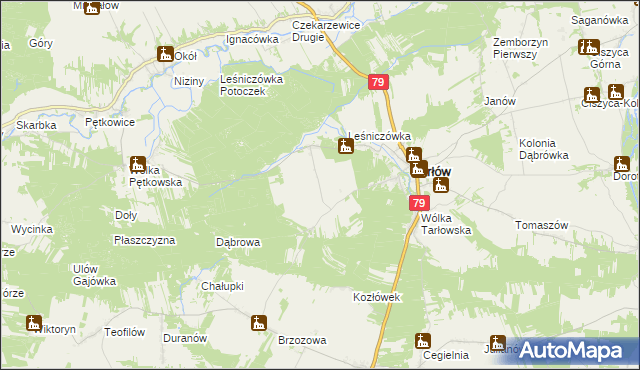 mapa Potoczek-Kolonia, Potoczek-Kolonia na mapie Targeo