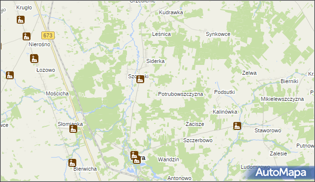 mapa Potrubowszczyzna, Potrubowszczyzna na mapie Targeo