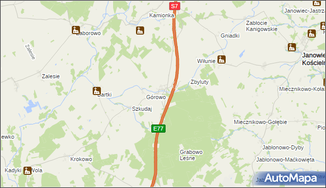 mapa Powierz, Powierz na mapie Targeo