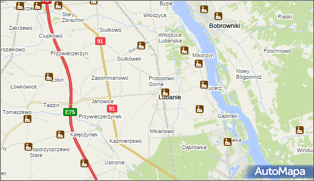 mapa Probostwo Dolne, Probostwo Dolne na mapie Targeo