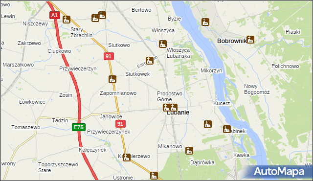 mapa Probostwo Górne, Probostwo Górne na mapie Targeo
