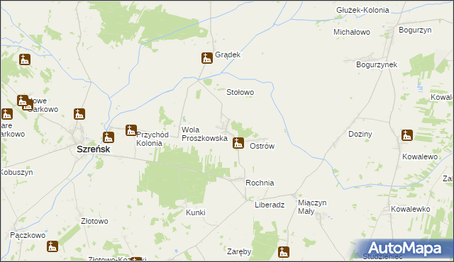 mapa Proszkowo, Proszkowo na mapie Targeo