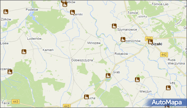 mapa Prusinów, Prusinów na mapie Targeo