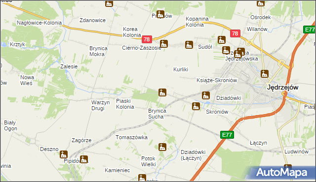 mapa Prząsław Mały, Prząsław Mały na mapie Targeo