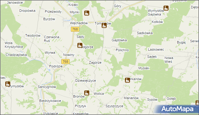 mapa Przecławka, Przecławka na mapie Targeo