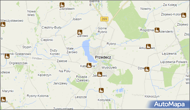 mapa Przedecz, Przedecz na mapie Targeo