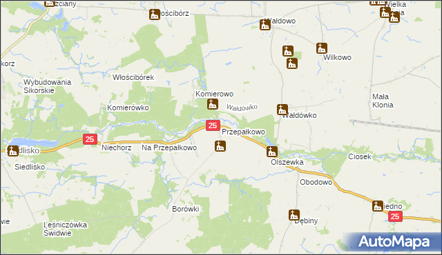 mapa Przepałkowo, Przepałkowo na mapie Targeo
