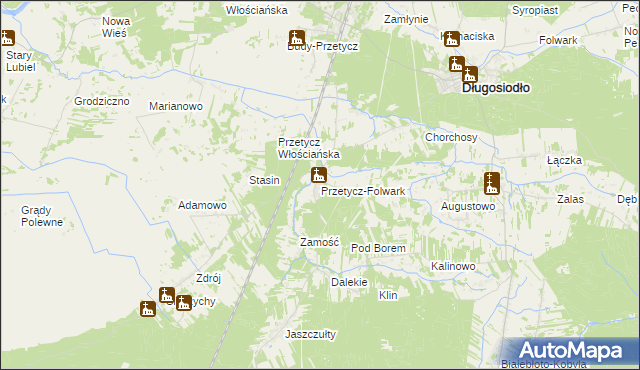 mapa Przetycz-Folwark, Przetycz-Folwark na mapie Targeo