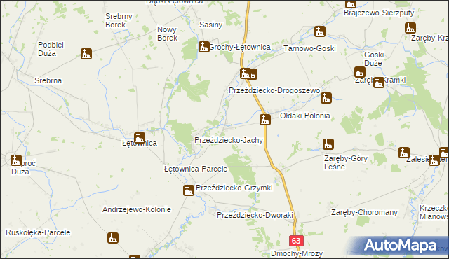 mapa Przeździecko-Lenarty, Przeździecko-Lenarty na mapie Targeo