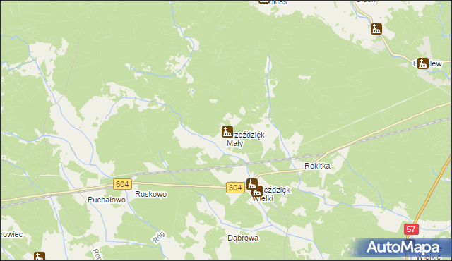 mapa Przeździęk Mały, Przeździęk Mały na mapie Targeo