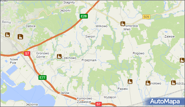 mapa Przezmark-Osiedle, Przezmark-Osiedle na mapie Targeo