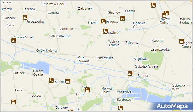 mapa Przezwiska, Przezwiska na mapie Targeo