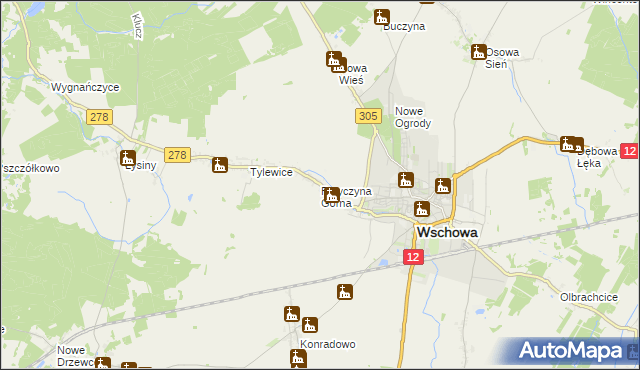 mapa Przyczyna Górna, Przyczyna Górna na mapie Targeo