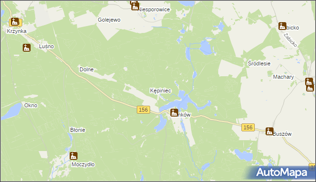 mapa Przyłęki gmina Pełczyce, Przyłęki gmina Pełczyce na mapie Targeo