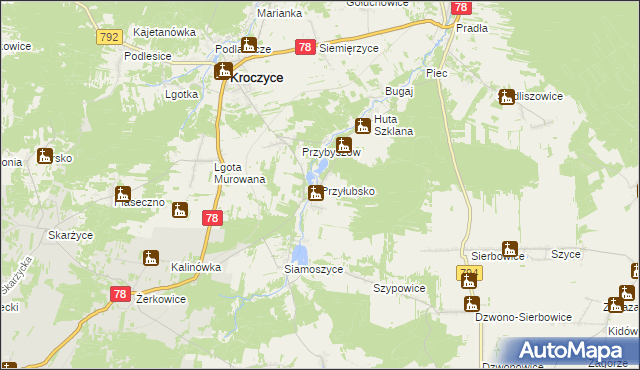 mapa Przyłubsko, Przyłubsko na mapie Targeo