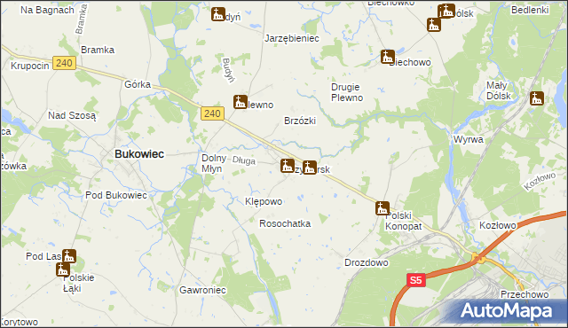 mapa Przysiersk, Przysiersk na mapie Targeo