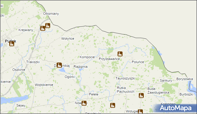 mapa Przystawańce, Przystawańce na mapie Targeo