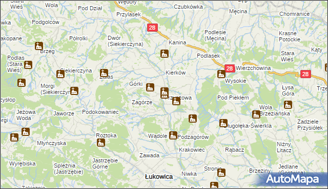 mapa Przyszowa, Przyszowa na mapie Targeo