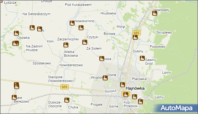 mapa Puciska, Puciska na mapie Targeo