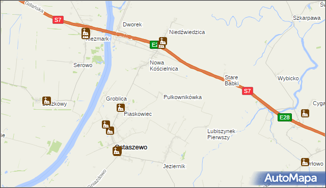 mapa Pułkownikówka, Pułkownikówka na mapie Targeo