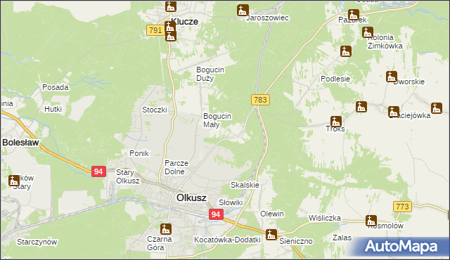 mapa Rabsztyn, Rabsztyn na mapie Targeo