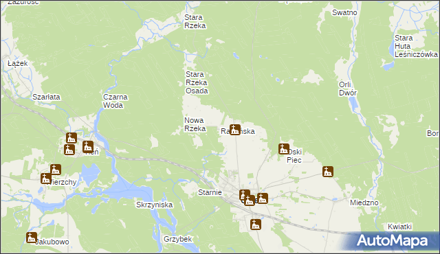 mapa Radańska, Radańska na mapie Targeo