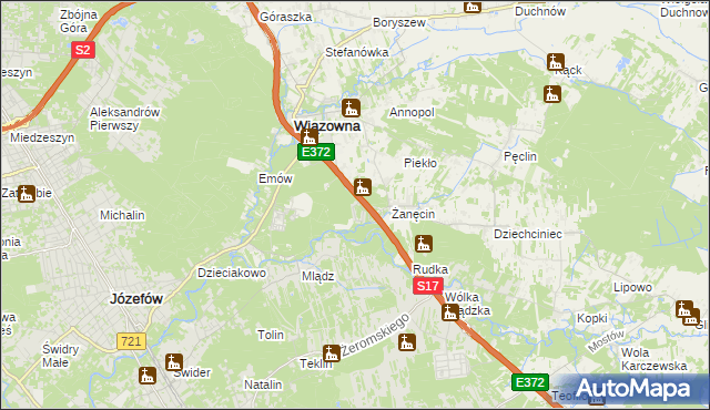 mapa Radiówek, Radiówek na mapie Targeo