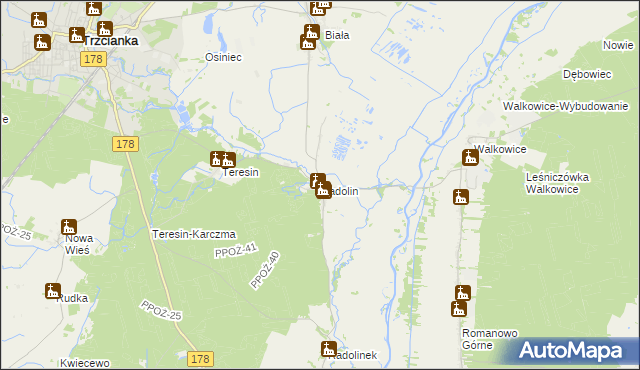 mapa Radolin, Radolin na mapie Targeo