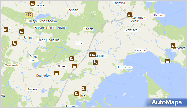 mapa Radzieje, Radzieje na mapie Targeo